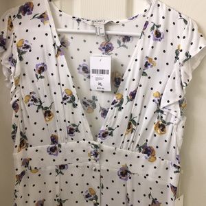 Forever 21 White Floral Dress